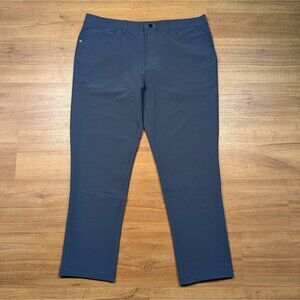 Public Rec Workday Pants Men 38x30(28) Blue Golf 5-Pocket Chino Business Casual